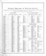 Directories 1, Williams County 1874